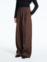 The Frankie Shop - Baxter Track Pants in Dark Brown