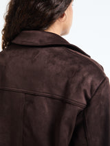 The Frankie Shop - Hester Faux Suede Jacket in Brown
