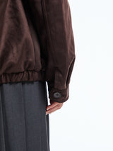 The Frankie Shop - Hester Faux Suede Jacket in Brown