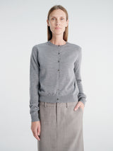 The Frankie Shop - Nomi Thin Knit Cardigan in Grey