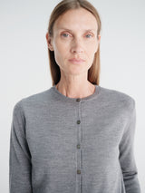 The Frankie Shop - Nomi Thin Knit Cardigan in Grey