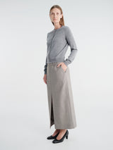 The Frankie Shop - Nomi Thin Knit Cardigan in Grey