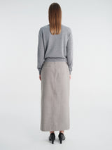 The Frankie Shop - Nomi Thin Knit Cardigan in Grey