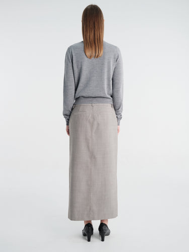 The Frankie Shop - Nomi Thin Knit Cardigan in Grey