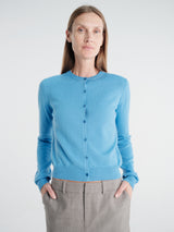 The Frankie Shop - Nomi Thin Knit Cardigan in Blue