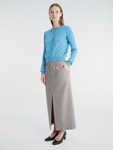 The Frankie Shop - Nomi Thin Knit Cardigan in Blue