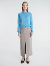 The Frankie Shop - Nomi Thin Knit Cardigan in Blue