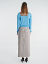 The Frankie Shop - Nomi Thin Knit Cardigan in Blue