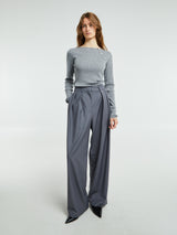 The Frankie Shop - Ripley Pleated Trousers in Grey