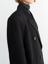 The Frankie Shop - Gaia Double Breasted Coat in Black