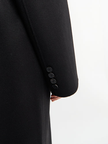 The Frankie Shop - Gaia Double Breasted Coat in Black