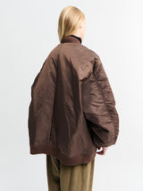 The Frankie Shop - Astra Bomber Jacket in Brown