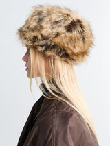 The Frankie Shop - Bansko Faux Fur Hat in Beige