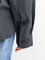 The Frankie Shop - Hylan Checked Shirt in Dark Grey