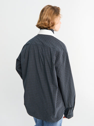 The Frankie Shop - Hylan Checked Shirt in Dark Grey