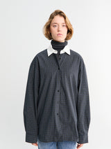 The Frankie Shop - Hylan Checked Shirt in Dark Grey