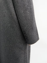 The Frankie Shop - Gaia Double Breasted Coat in Dark Grey Melange