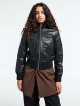 The Frankie Shop - Tobias Leather Jacket in Black