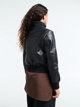 The Frankie Shop - Tobias Leather Jacket in Black