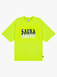 Sauna - Ghost Tee in Neon Green