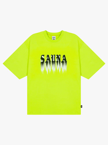 Sauna - Ghost Tee in Neon Green