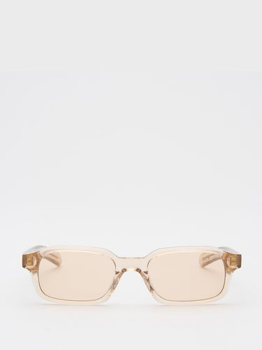 Flatlist - Hanky Sunglasses in Crystal Beige and Peach Lens
