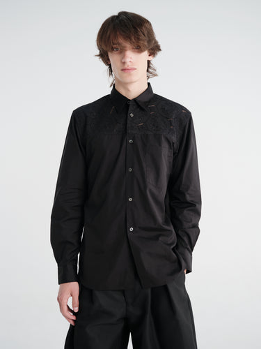 Comme des Garçons Homme Plus - Men'S Shirt in Black X Black
