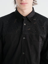 Comme des Garçons Homme Plus - Men'S Shirt in Black X Black