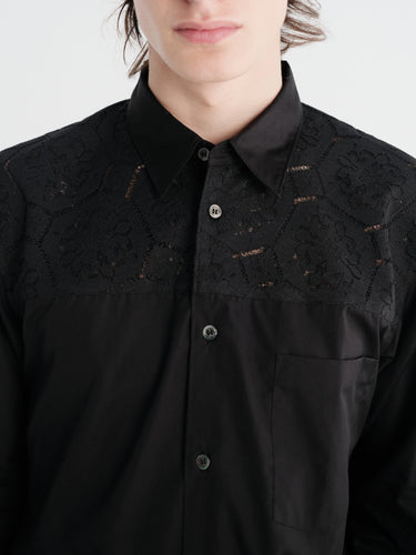 Comme des Garçons Homme Plus - Men'S Shirt in Black X Black