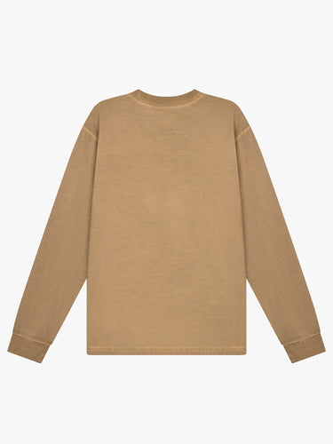 Sauna - Hound LongSleeve T-Shirt in Washed Beige