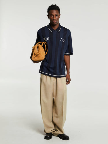 Jacquemus - Le Polo Liga Shirt in Dark Navy