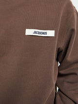 Jacquemus - Le Sweatshirt Gros Grain in Dark Brown