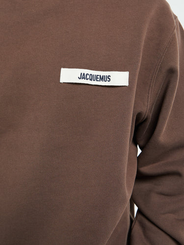 Jacquemus - Le Sweatshirt Gros Grain in Dark Brown