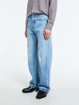 Jacquemus - Le De-Nimes Droit in Blue and Tabac