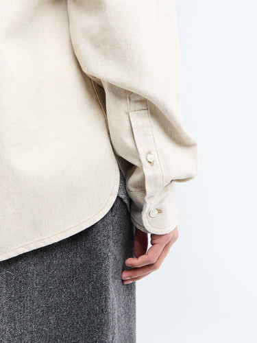 Jacquemus - La Chemise De-Nimes Simon Denim Shirt in Light Beige