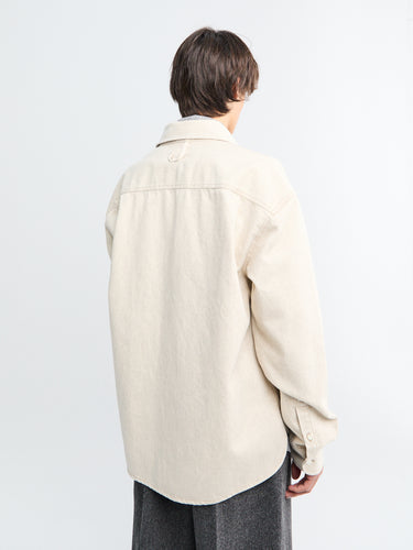 Jacquemus - La Chemise De-Nimes Simon Denim Shirt in Light Beige
