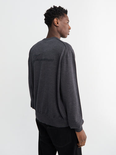 Jacquemus - La Sweater Brode in Dark Grey