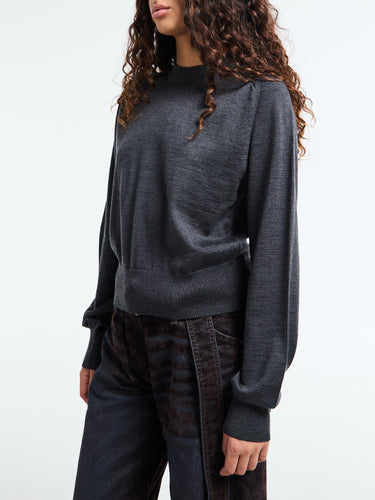 Jacquemus - Le Sweater Brode in Dark Grey