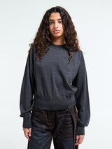 Jacquemus - Le Sweater Brode in Dark Grey