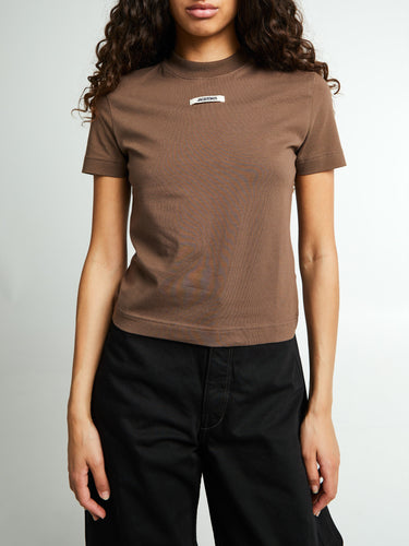 Jacquemus - Le T-Shirt Gros Grain in Dark Brown