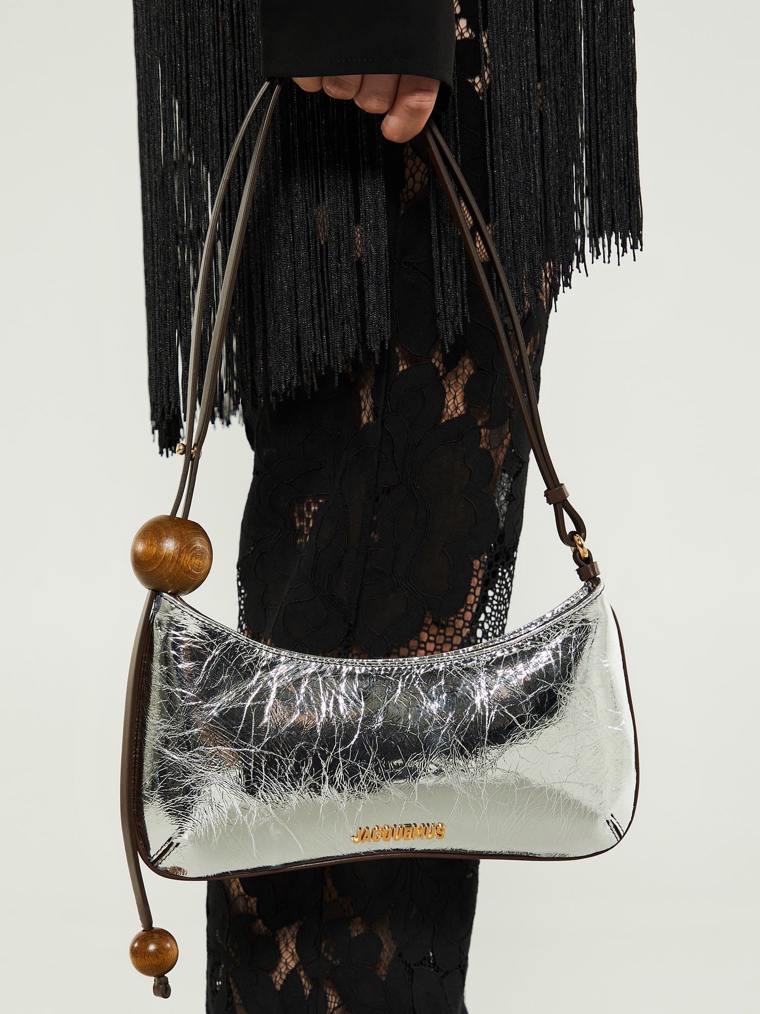 Jacquemus Le Bisou Perle Bag in Silver - Main Image