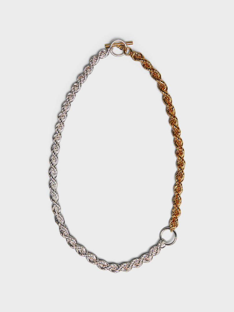 Jil Sander - Link Necklace in Silver and Gold