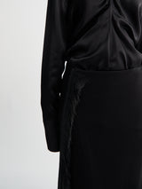 Jil Sander - Fringed Midi Skirt in Black