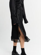 Jil Sander - Fringed Midi Skirt in Black