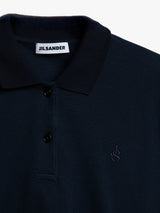 Jil Sander - Long-Sleeved Embroidery Polo in Ink