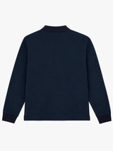 Jil Sander - Long-Sleeved Embroidery Polo in Ink