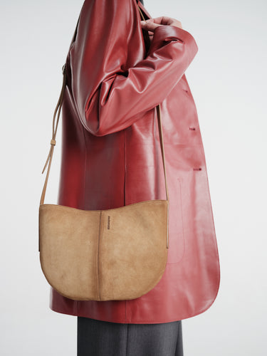 Jil Sander - Foro Crossbody Md in Walnut