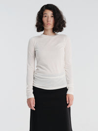 Jil Sander - T-Shirt CN Long-Sleeved in Porcelain