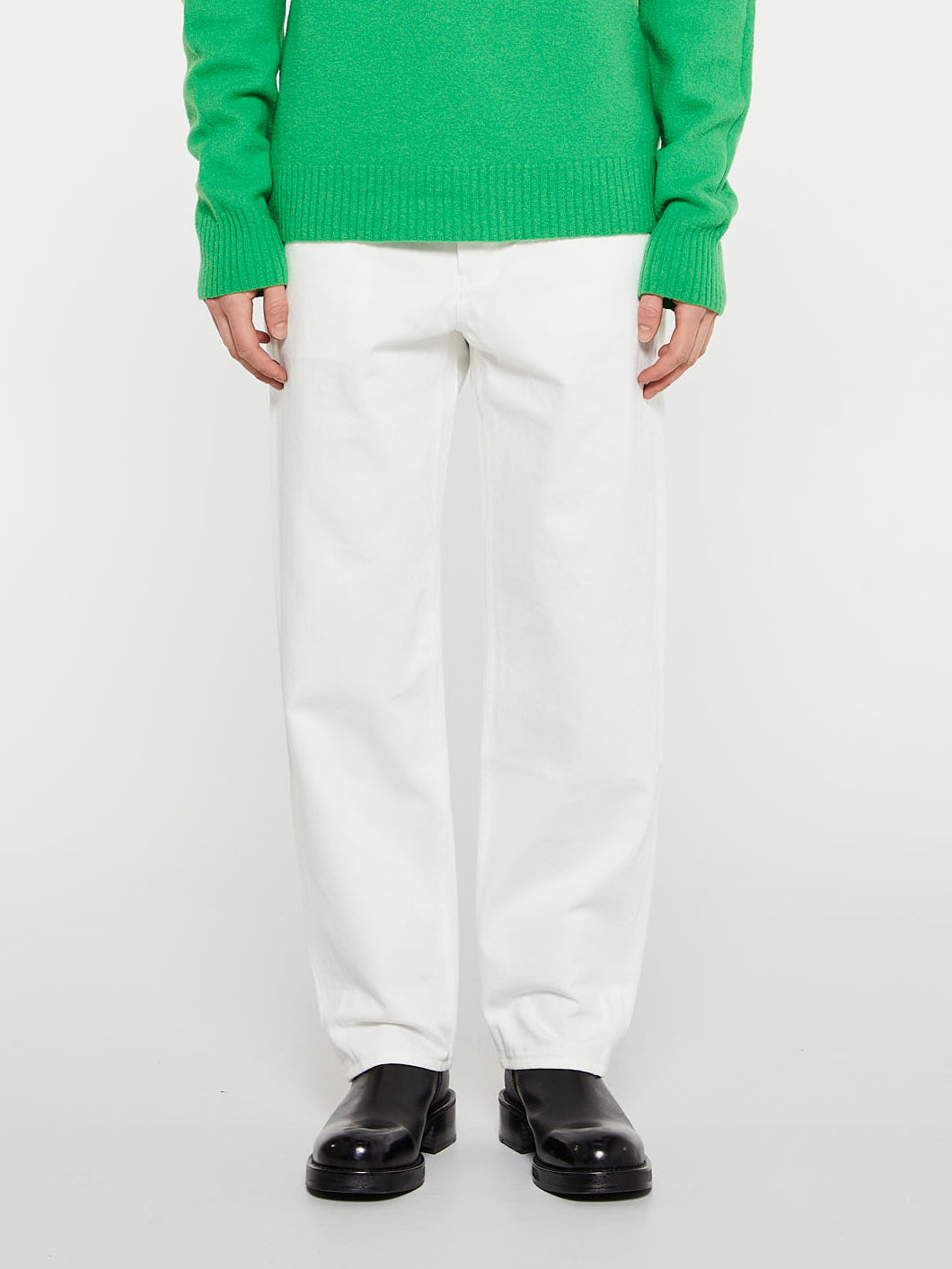 Jil Sander - Standard Denim Trousers in Cosmic Latte