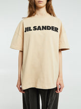 Jil Sander - Logo T-Shirt in Dark Sand